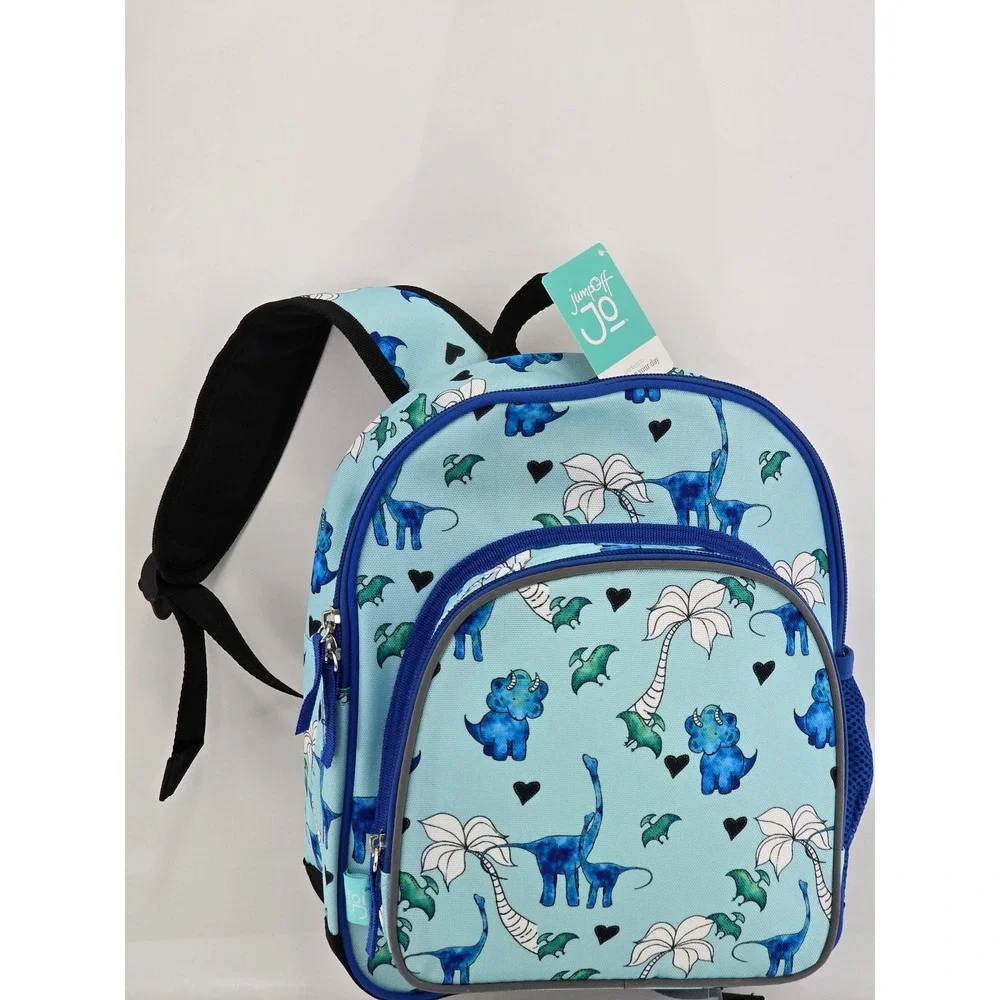 JumpOff Jo Wildkin Backpack Boys 12 Inch Blue Dino Print - NWT
